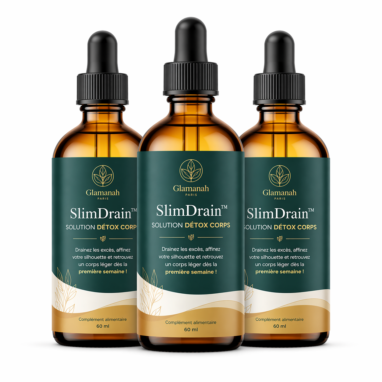 SlimDrain™ Solution Détox Corps | Drainez les excès, affinez votre silhouette et retrouvez un corps léger dès la première semaine !