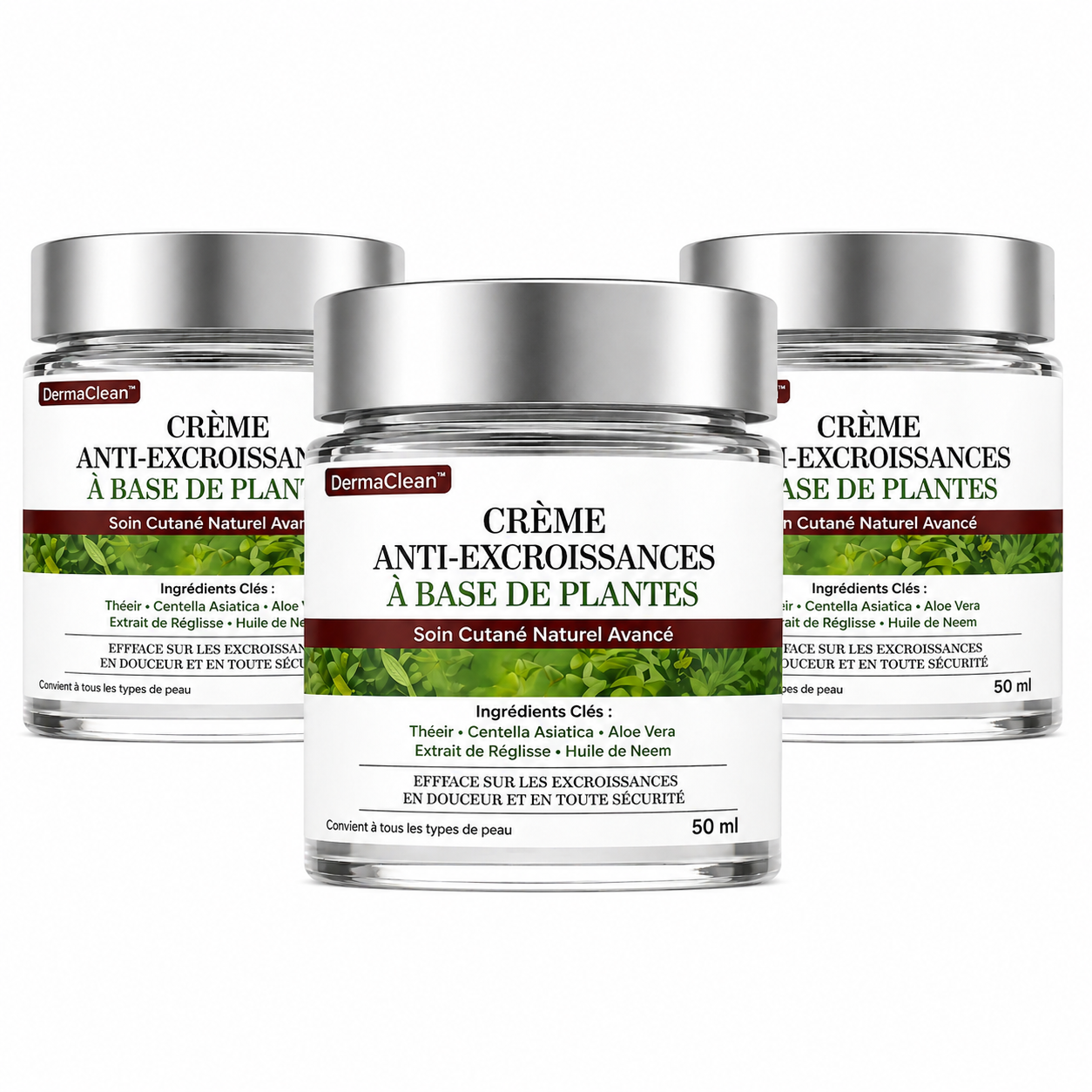 DermaClean™ Crème Anti-Excroissances à Base de Plantes | Éliminez verrues et bosses sans douleur en 7 jours!