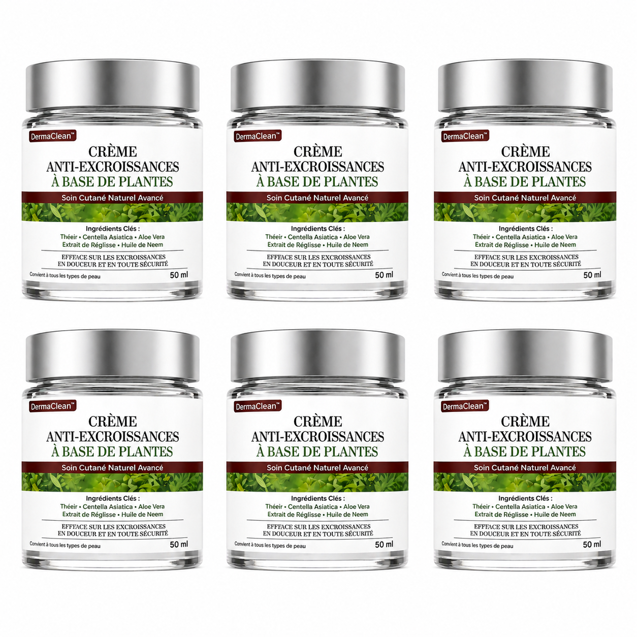 DermaClean™ Crème Anti-Excroissances à Base de Plantes | Éliminez verrues et bosses sans douleur en 7 jours!