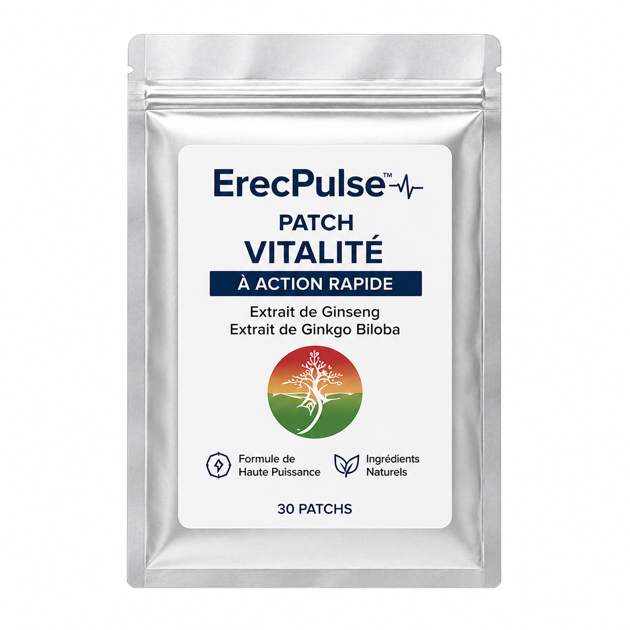 ErecPulse™ Patch Vitalité à Action Rapide | Retrouvez une érection en béton en 3 minutes !