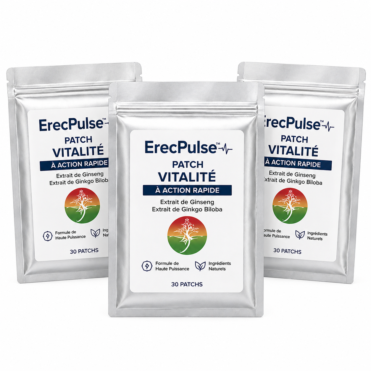 ErecPulse™ Patch Vitalité à Action Rapide | Retrouvez une érection en béton en 3 minutes !