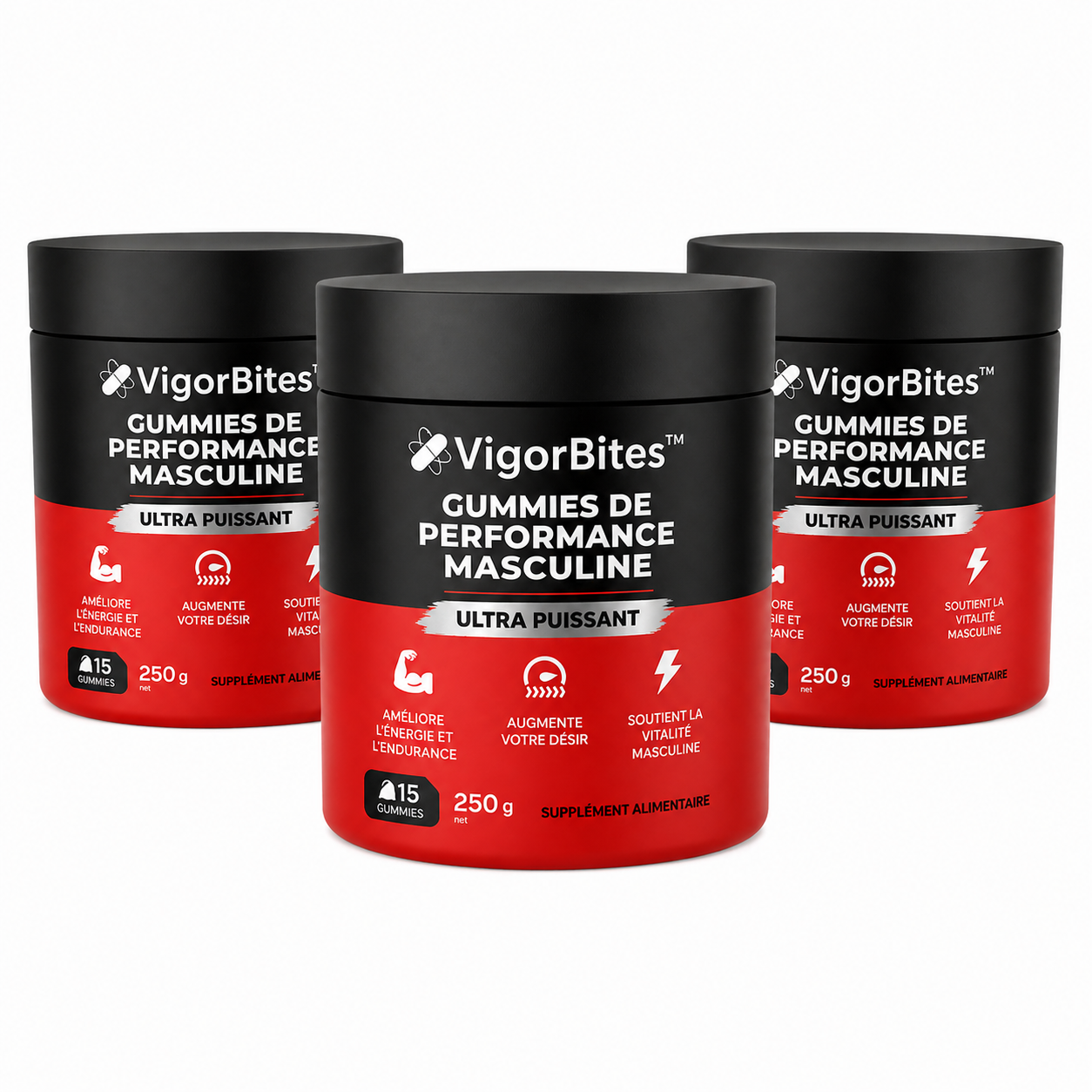 VigorBites™ Gummies Virilité au Maca | Obtenez une érection dure en 5 minutes, sans avaler de pilules !