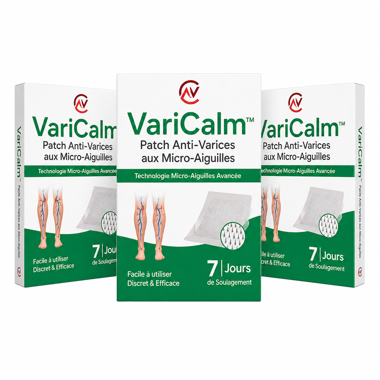 VariCalm™ Patch Anti-Varices aux Micro-Aiguilles | Éliminez les douleurs et les jambes lourdes en 7 jours chrono !
