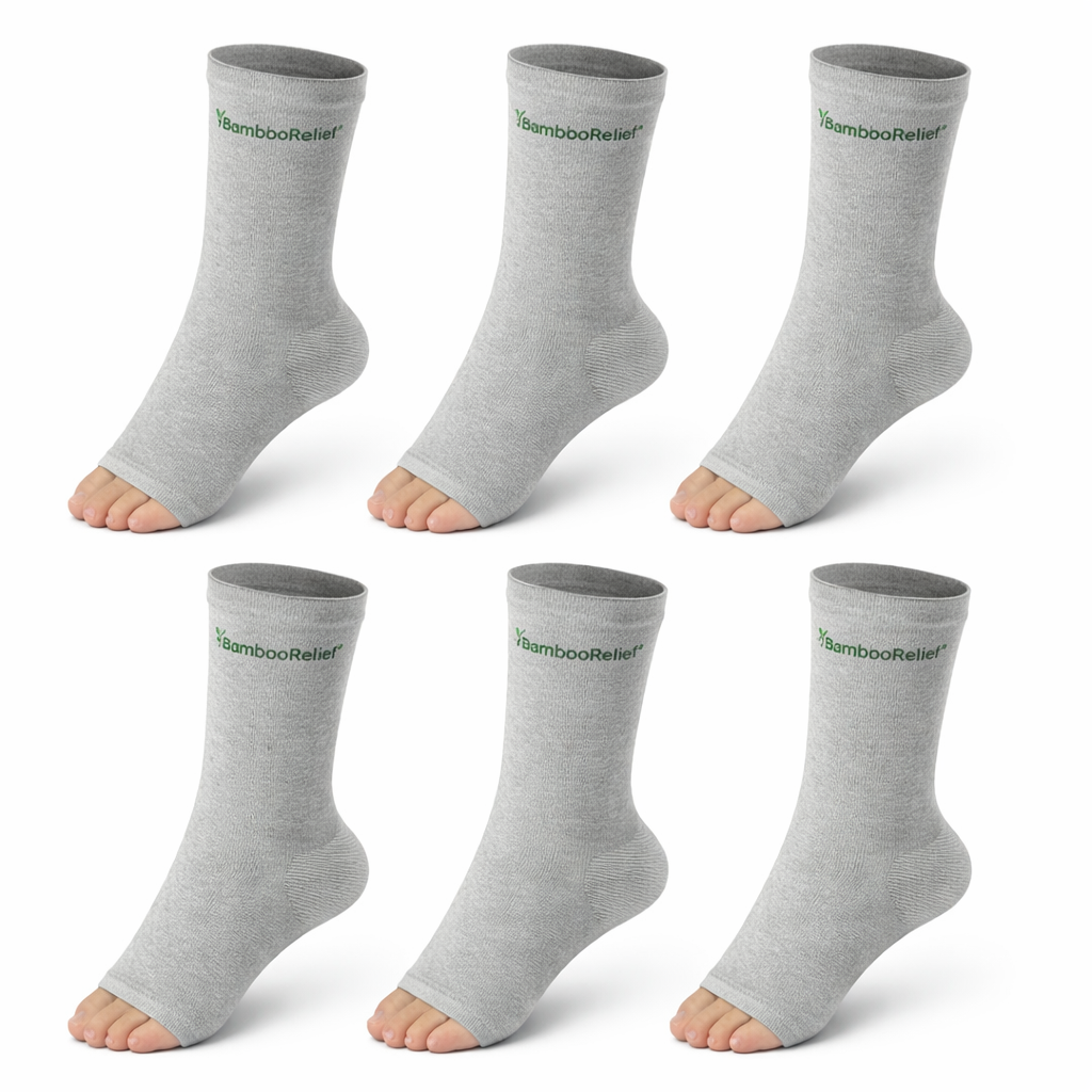 BambooRelief™ Manchons Anti-Fatigue | Soulagez vos pieds et retrouvez un confort immédiat !