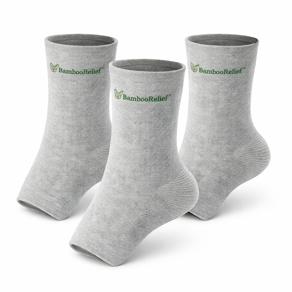 BambooRelief™ Manchons Anti-Fatigue | Soulagez vos pieds et retrouvez un confort immédiat !