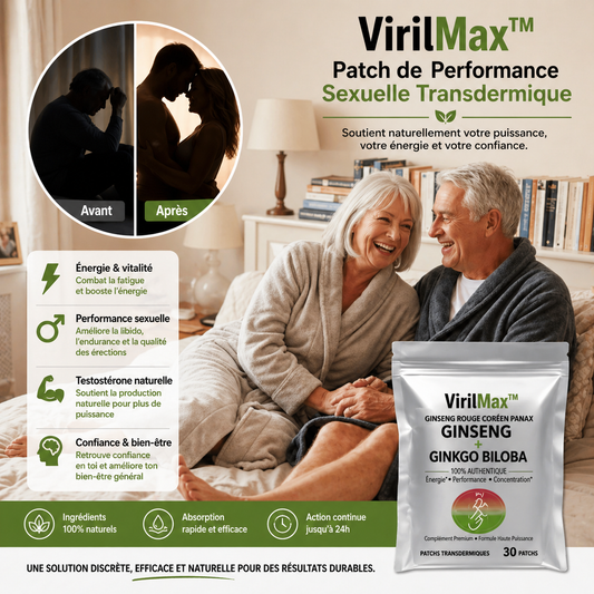 VirilMax™ Patch de Performance Sexuelle Transdermique | Obtenez une érection dure comme le roc en 5 minutes chrono !
