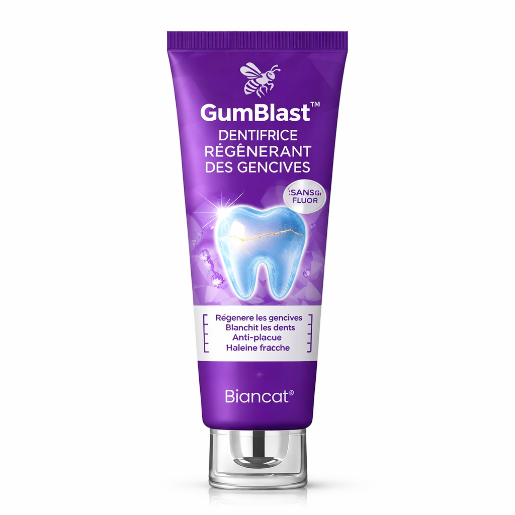 GumBlast™ Dentifrice Réparateur | Répare vos gencives et sauvez vos dents en seulement 3 minutes !