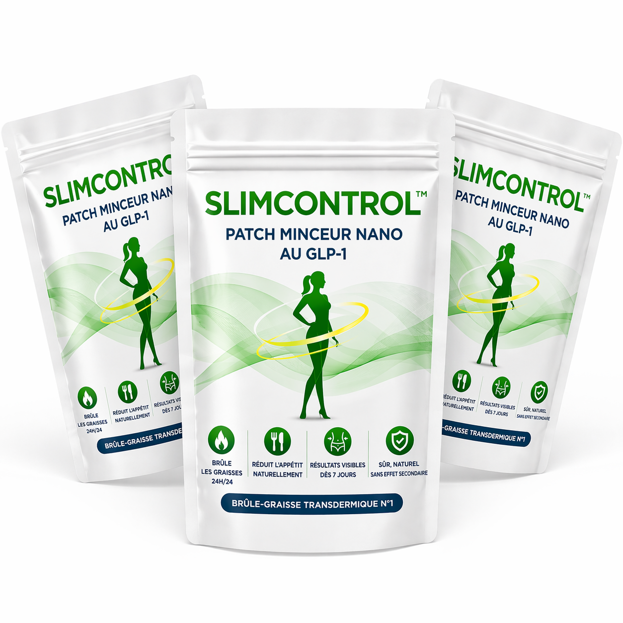 SlimControl™ Patch Minceur Nano au GLP-1 | Perdez jusqu’à 7 kg en 7 jours sans régime ni effort !