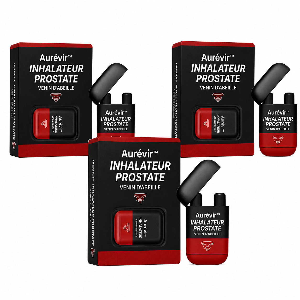 Aurévir™ Inhaleur Prostate au Venin d’Abeille | Déclenchez une érection massive en 3 minutes chrono !