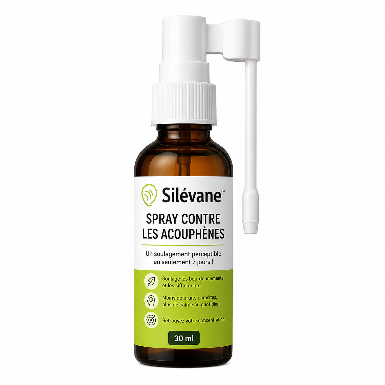 Silévane™ Spray contre les acouphènes | Un soulagement perceptible en seulement 7 jours !