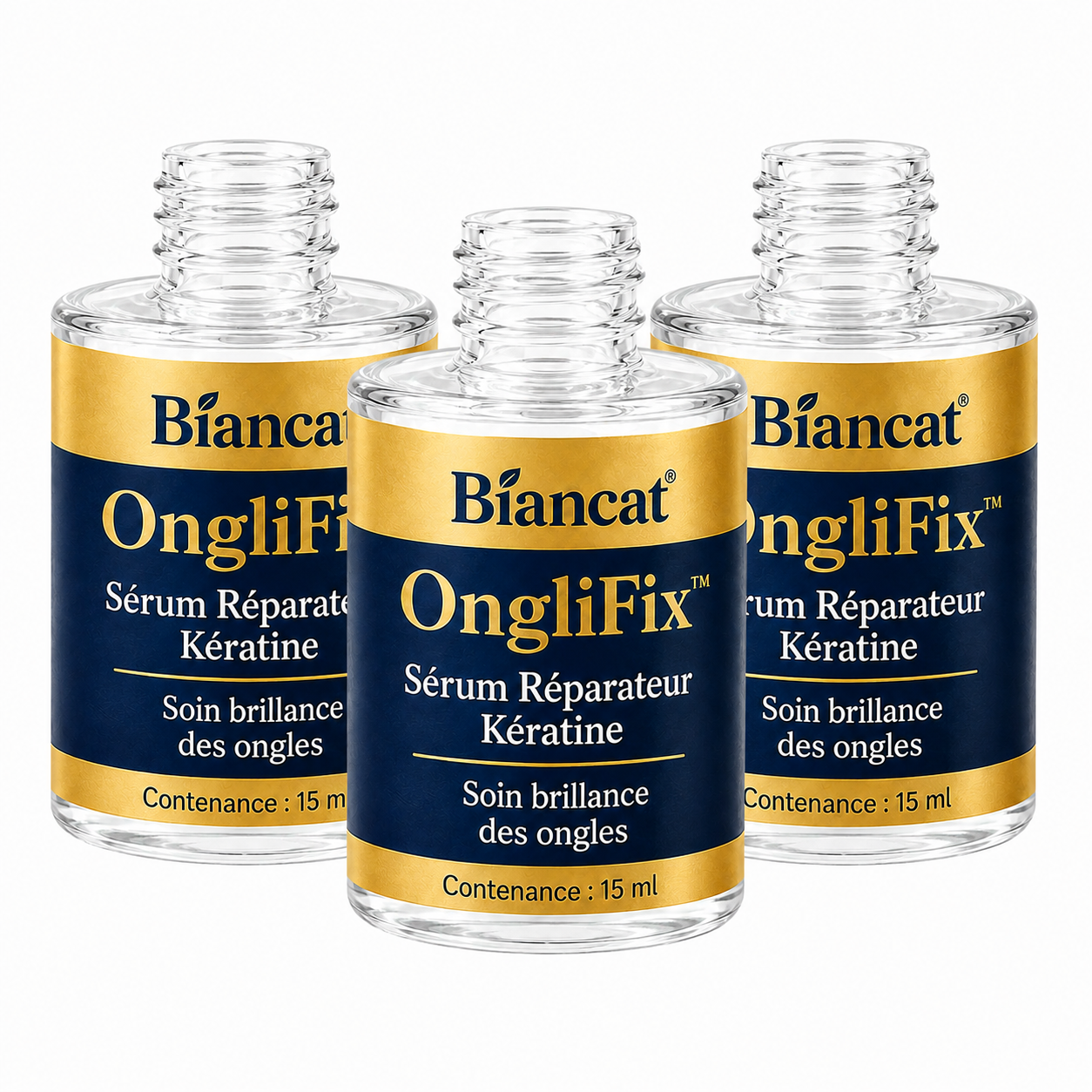 OngliFix™ Sérum Réparateur Kératine | Renforcez vos ongles fragiles et dites adieu à l’aspect jaune, strié et abîmé !