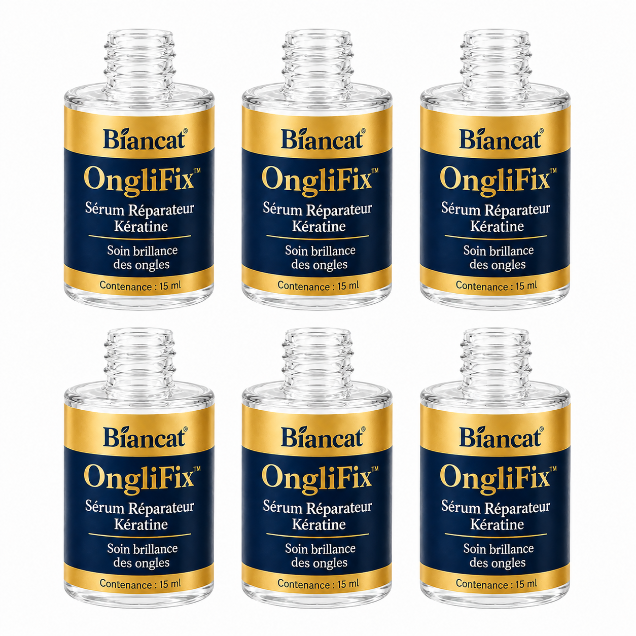 OngliFix™ Sérum Réparateur Kératine | Renforcez vos ongles fragiles et dites adieu à l’aspect jaune, strié et abîmé !