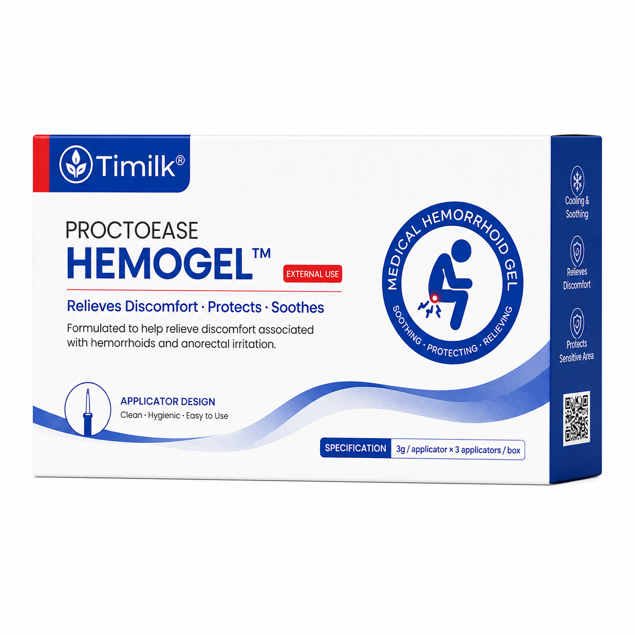 HemoGel™ Gel Hémorroïdes Apaisant | Calmez brûlures, démangeaisons et gonflements dès la première application !
