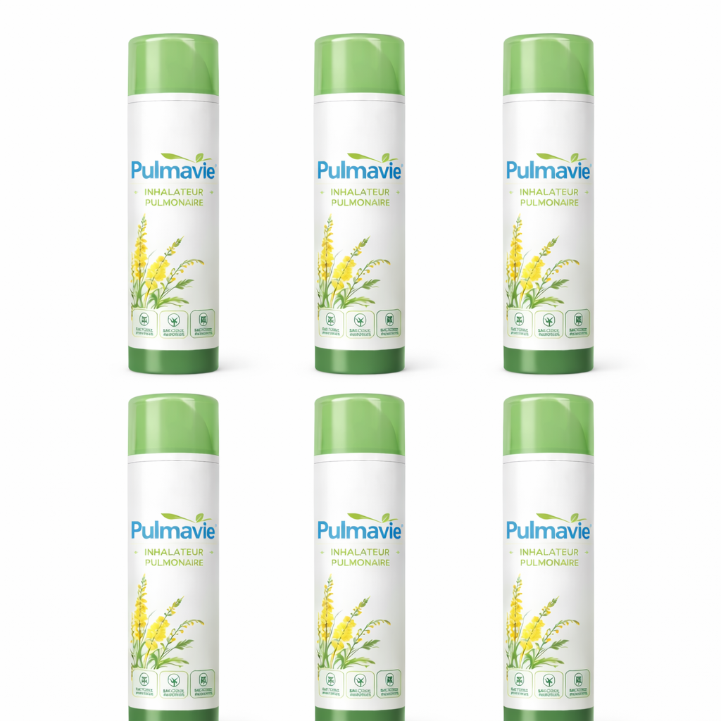 Pulmavie™ Inhalateur Pulmonaire à la Molène | Débouchez vos poumons et respirez librement en 3 minutes !