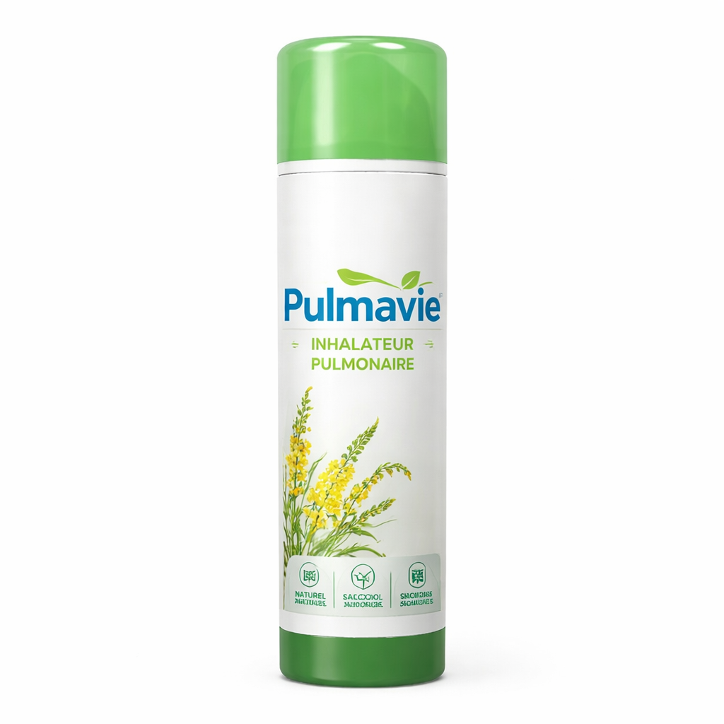 Pulmavie™ Inhalateur Pulmonaire à la Molène | Débouchez vos poumons et respirez librement en 3 minutes !