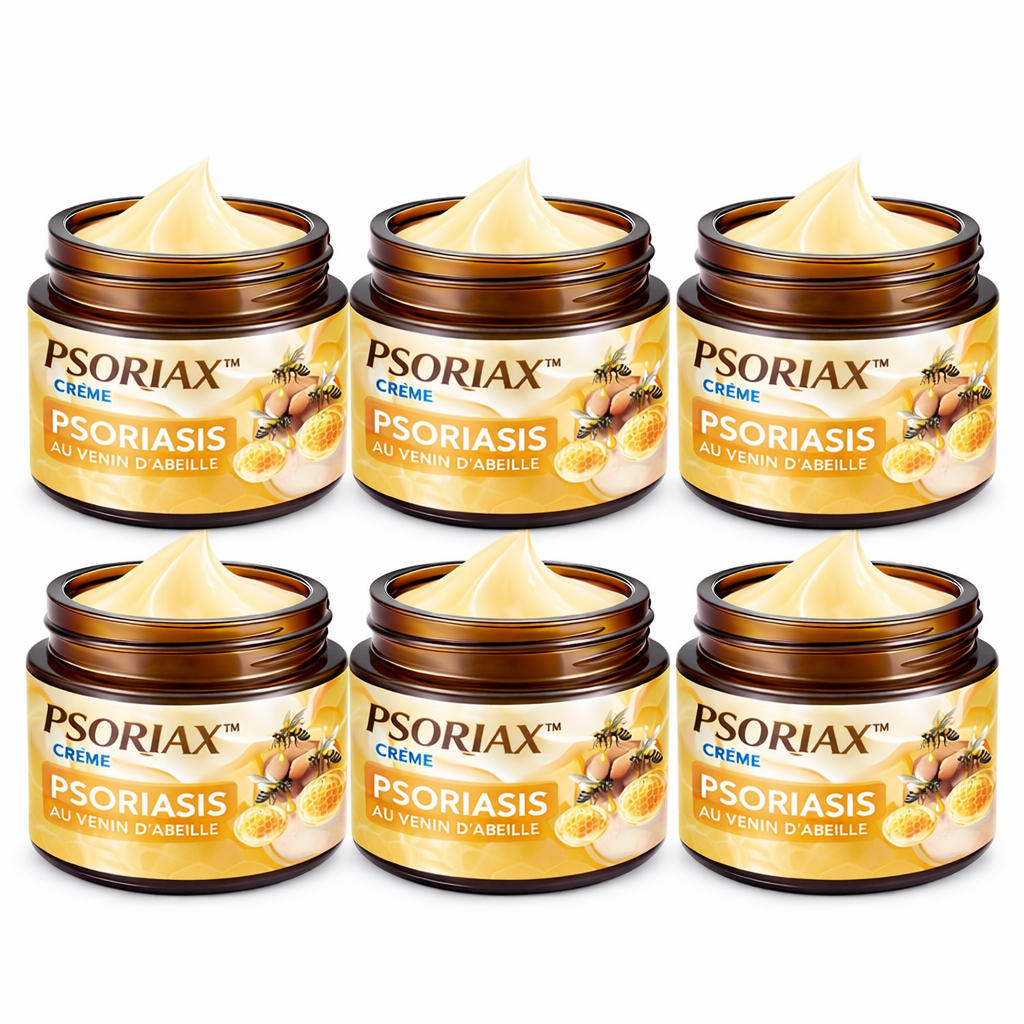 Psoriax™ Crème Psoriasis au Venin d’Abeille | Éliminez plaques, démangeaisons et rougeurs en quelques minutes !