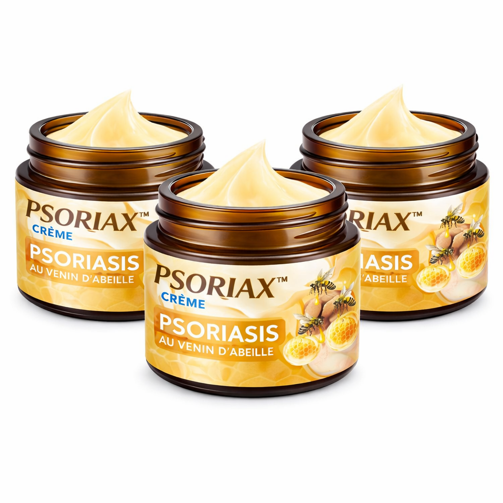 Psoriax™ Crème Psoriasis au Venin d’Abeille | Éliminez plaques, démangeaisons et rougeurs en quelques minutes !