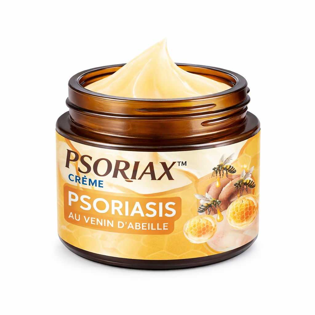 Psoriax™ Crème Psoriasis au Venin d’Abeille | Éliminez plaques, démangeaisons et rougeurs en quelques minutes !