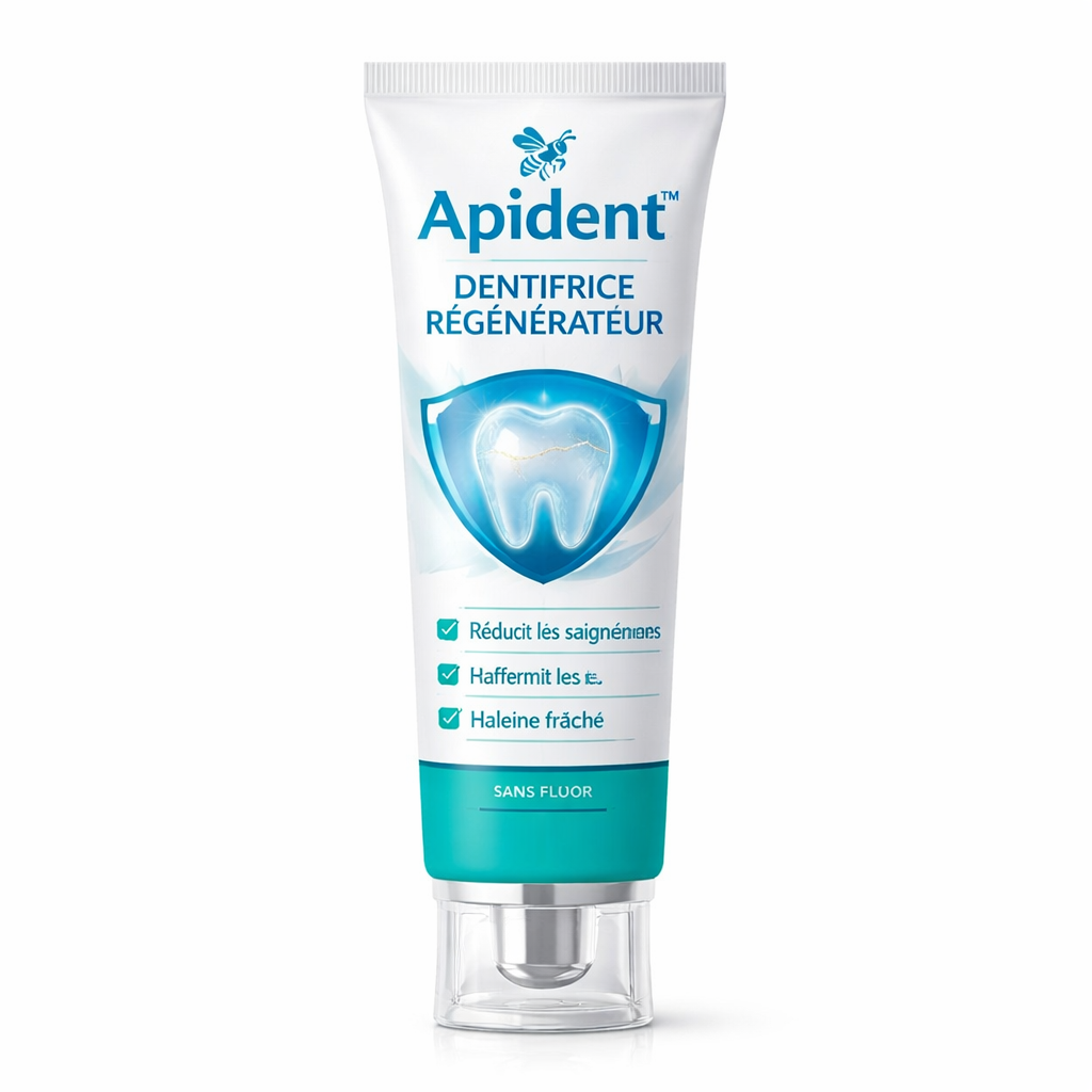 Apident™ Dentifrice Régénérateur | Stoppez les saignements et raffermissez vos dents dès le premier brossage !