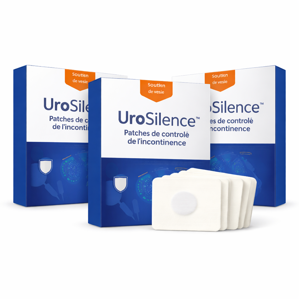 UroSilence™ Patches | Traite l'incontinence urinaire immédiatement – Efficacité prouvée dès la première utilisation!