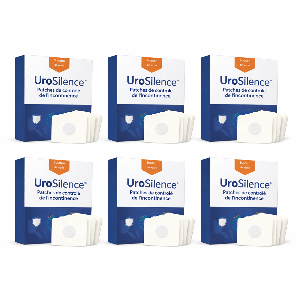 UroSilence™ Patches | Traite l'incontinence urinaire immédiatement – Efficacité prouvée dès la première utilisation!