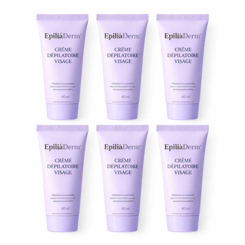 EpiliaDerm™ Crème Dépilatoire Visage | Éliminez définitivement les poils hormonaux en quelques minutes !