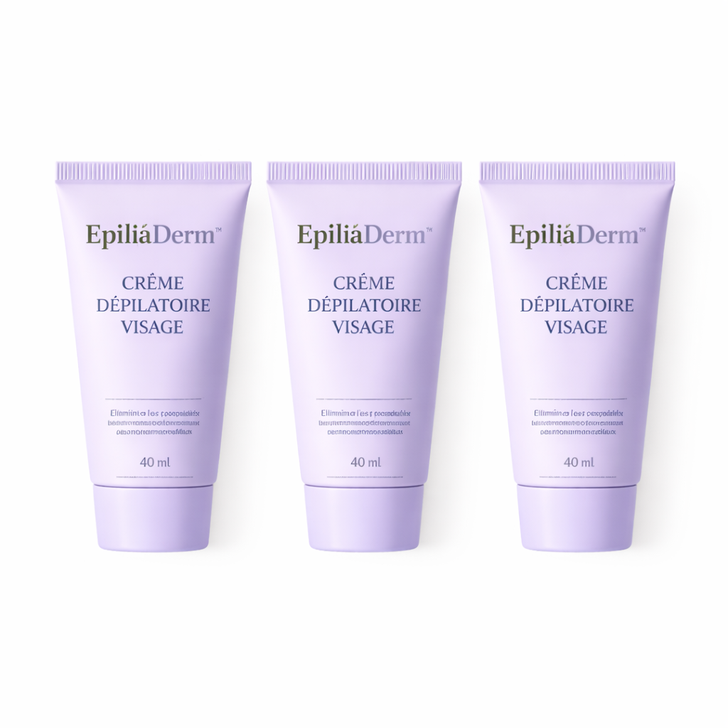 EpiliaDerm™ Crème Dépilatoire Visage | Éliminez définitivement les poils hormonaux en quelques minutes !