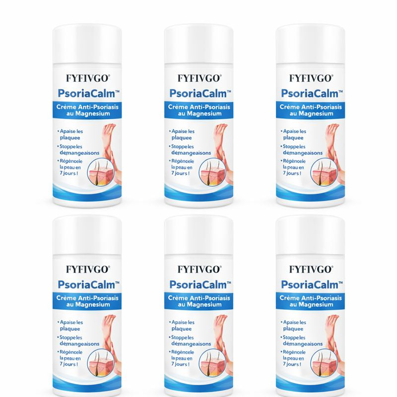 PsoriaCalm™ Crème Anti-Psoriasis au Magnésium | Apaise les plaques, stoppe les démangeaisons et régénère la peau en 7 jours !