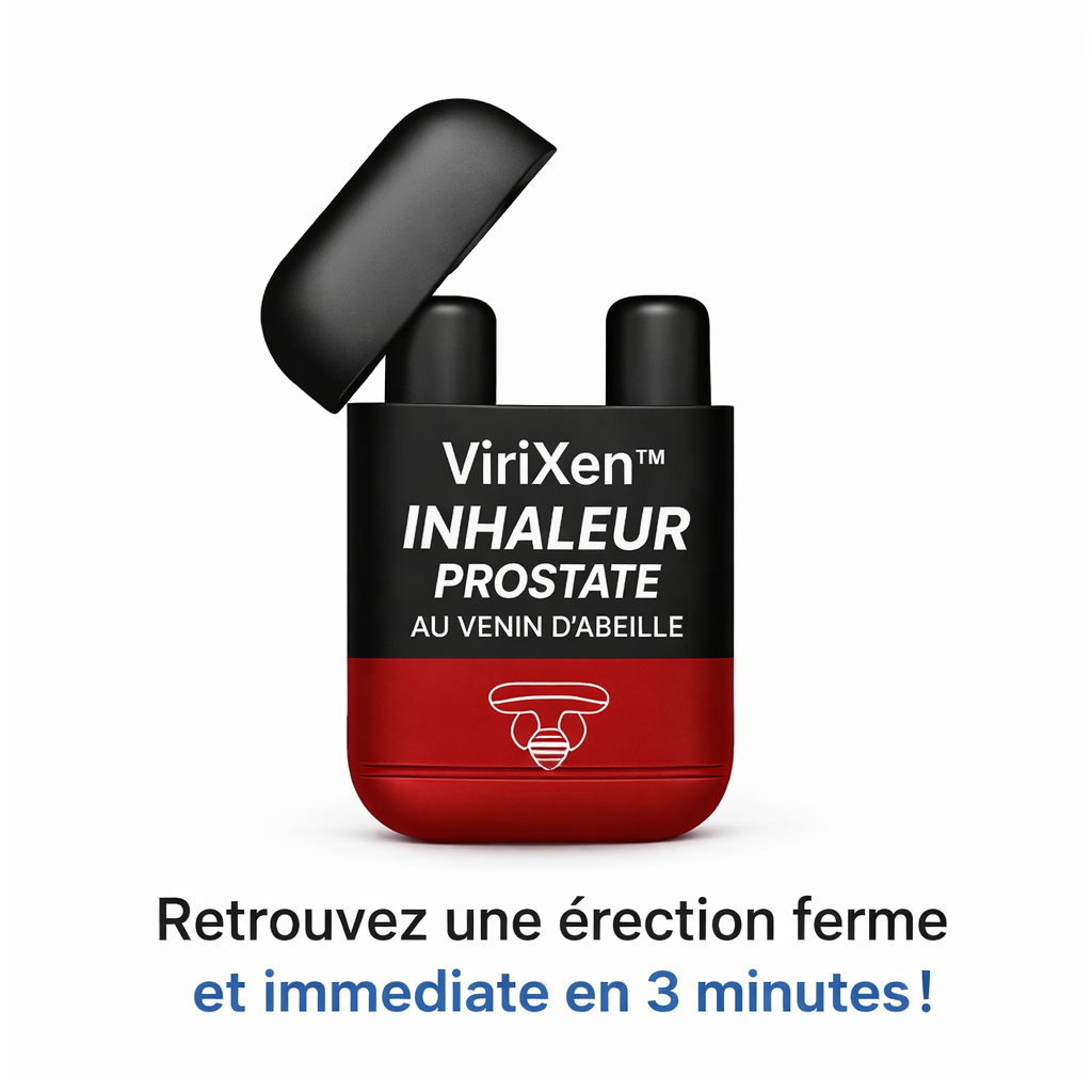 ViriXen™ Inhaleur Prostate au Venin d’Abeille | Retrouvez une érection ferme et immédiate en 3 minutes !