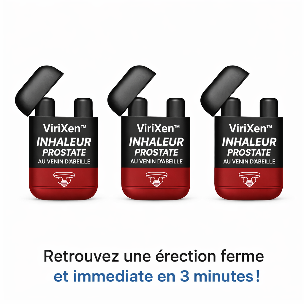 ViriXen™ Inhaleur Prostate au Venin d’Abeille | Retrouvez une érection ferme et immédiate en 3 minutes !