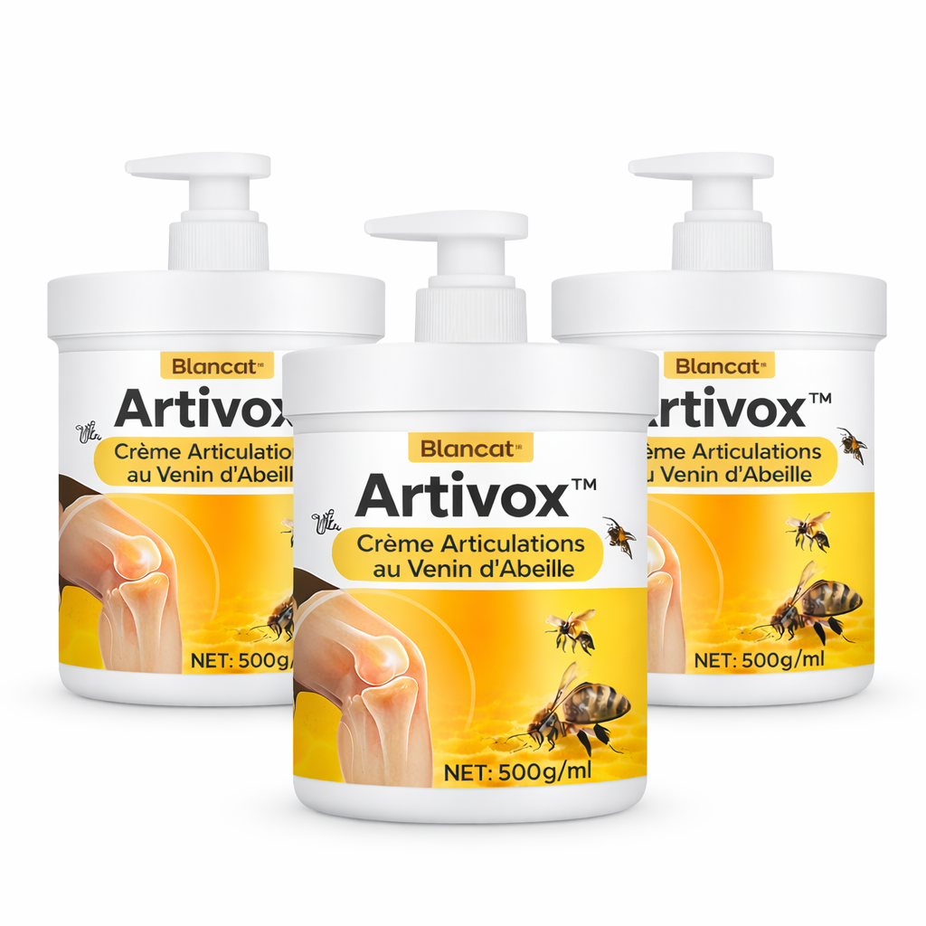 Artivox™ Crème Articulations au Venin d’Abeille | Stoppez vos douleurs en 10 minutes chrono !