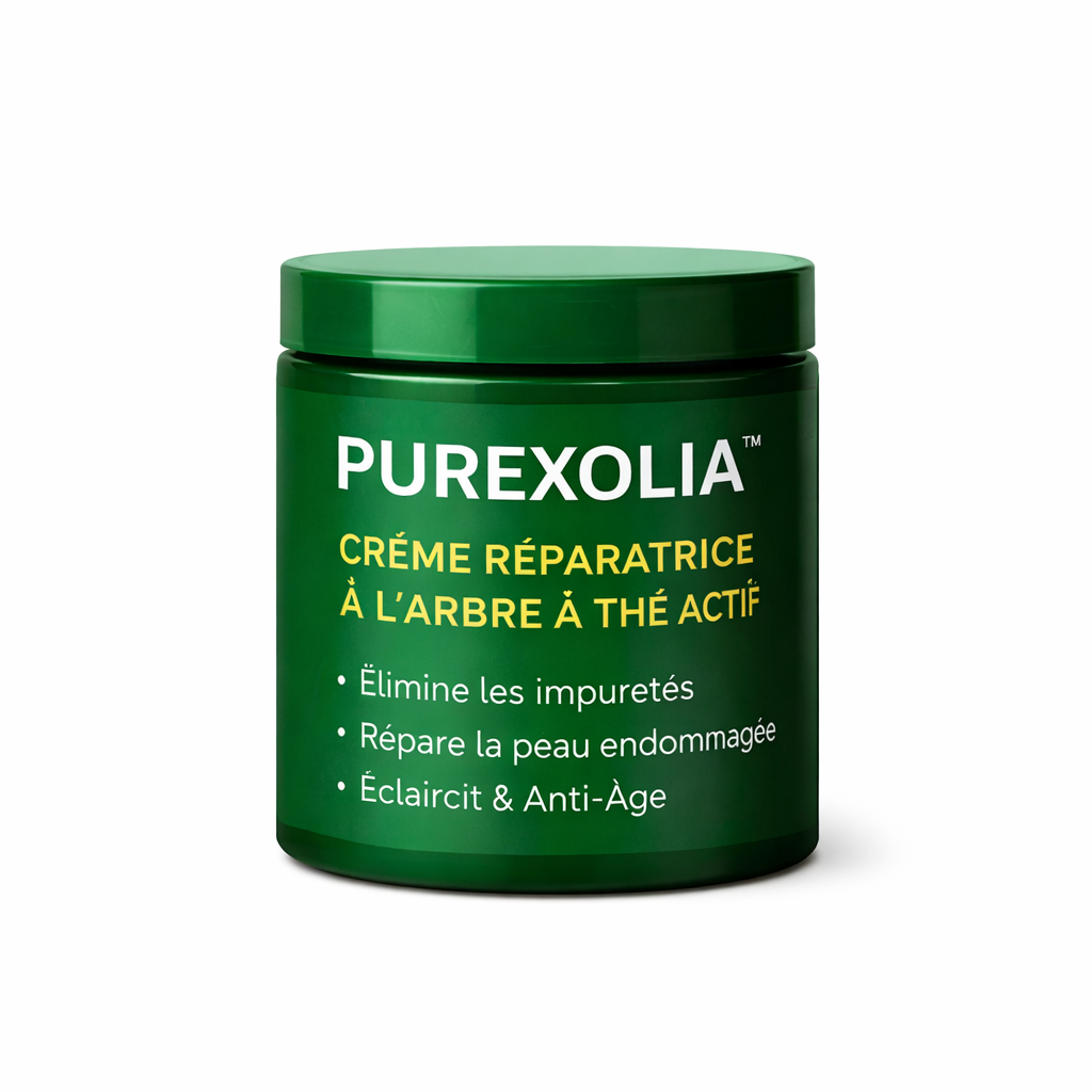 Purexolia™ Crème Réparatrice à l’Arbre à Thé Actif | Peau nette et lisse en 7 jours, même sur peau abîmée !