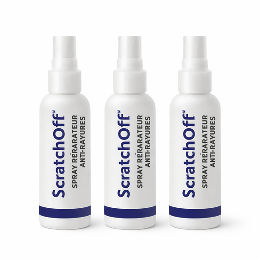 ScratchOff™ Spray Réparateur Anti-Rayures | Efface les éraflures en 10 secondes, sans repeindre !