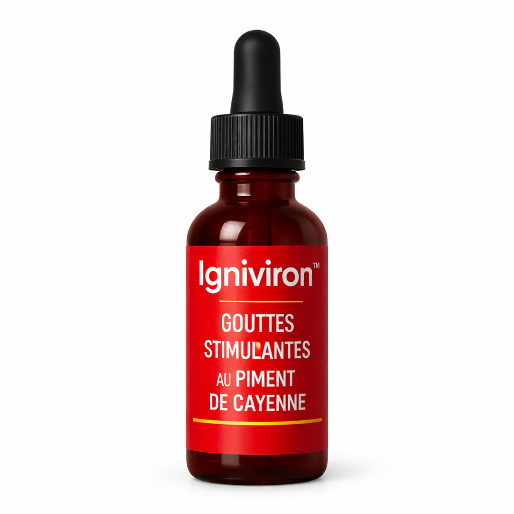 Igniviron™ Gouttes Stimulantes au Piment de Cayenne | Obtenez une érection puissante en 2 minutes !