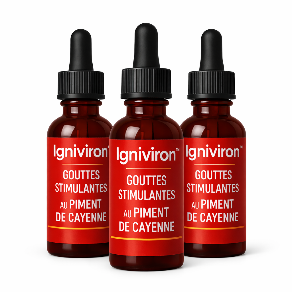 Igniviron™ Gouttes Stimulantes au Piment de Cayenne | Obtenez une érection puissante en 2 minutes !