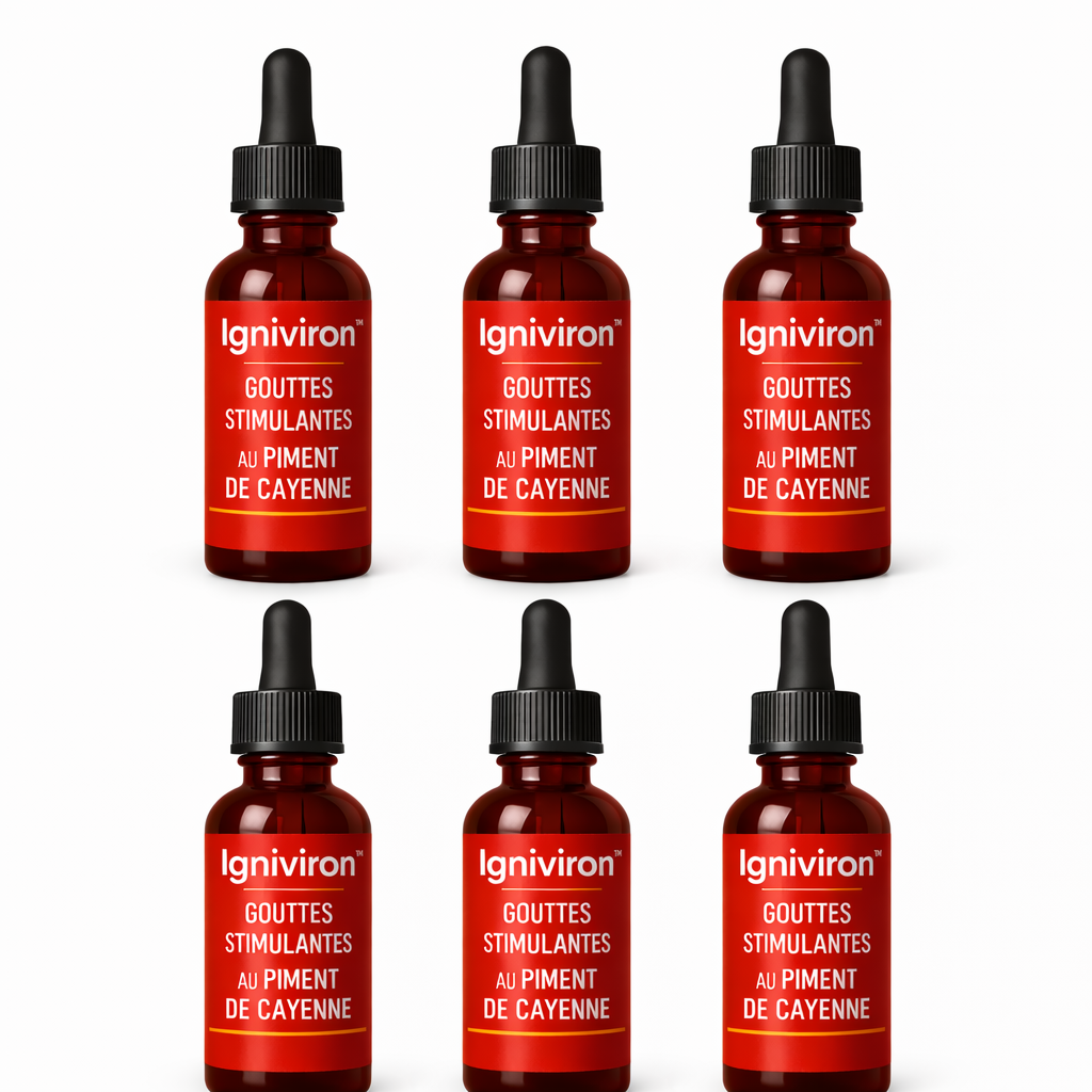 Igniviron™ Gouttes Stimulantes au Piment de Cayenne | Obtenez une érection puissante en 2 minutes !