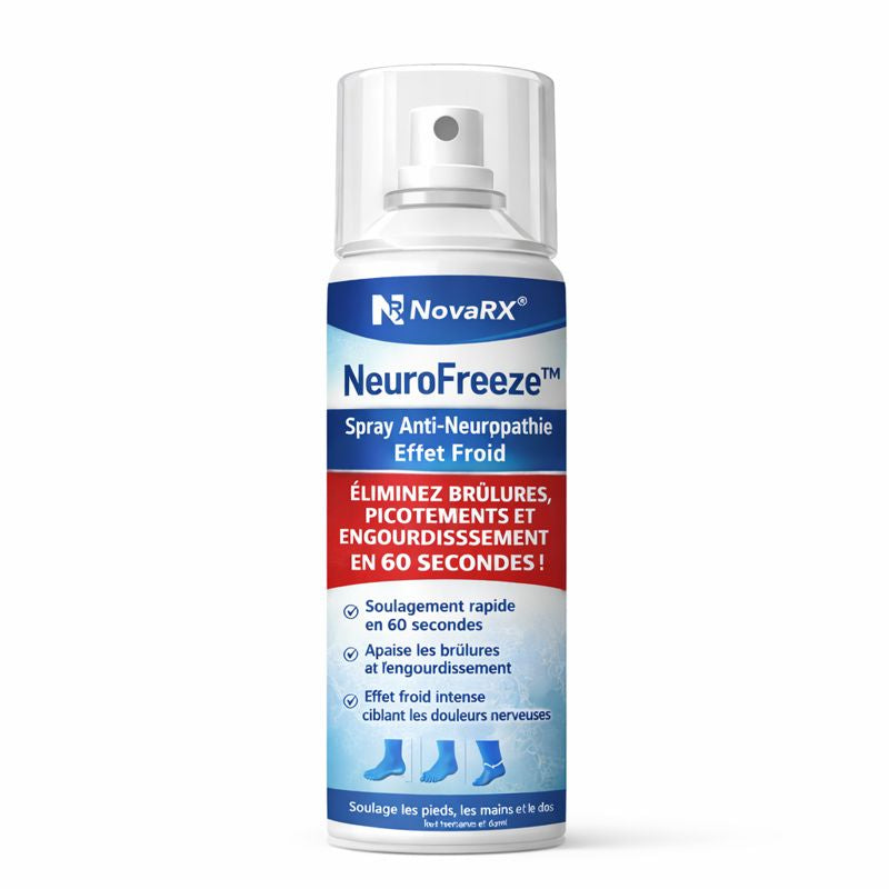 NeuroFreeze™ Spray Anti-Neuropathie Effet Froid | Éliminez brûlures, picotements et engourdissement en 60 secondes !