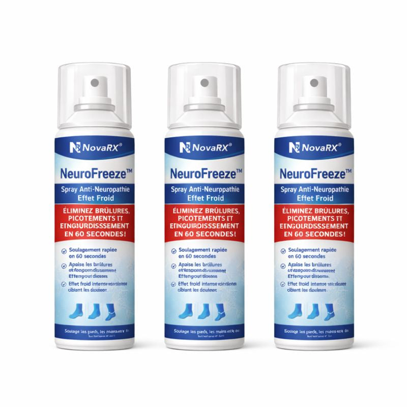 NeuroFreeze™ Spray Anti-Neuropathie Effet Froid | Éliminez brûlures, picotements et engourdissement en 60 secondes !