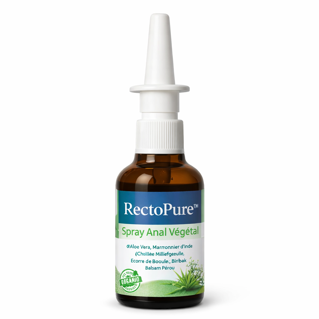 RectoPure™ Spray Anal Végétal | Stoppez les hémorroïdes sans chirurgie ni suppositoires !