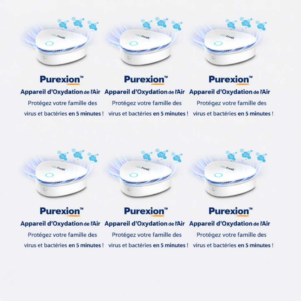 Purexion™ Appareil d’Oxydation de l’Air | Protégez votre famille des virus et bactéries en 5 minutes !