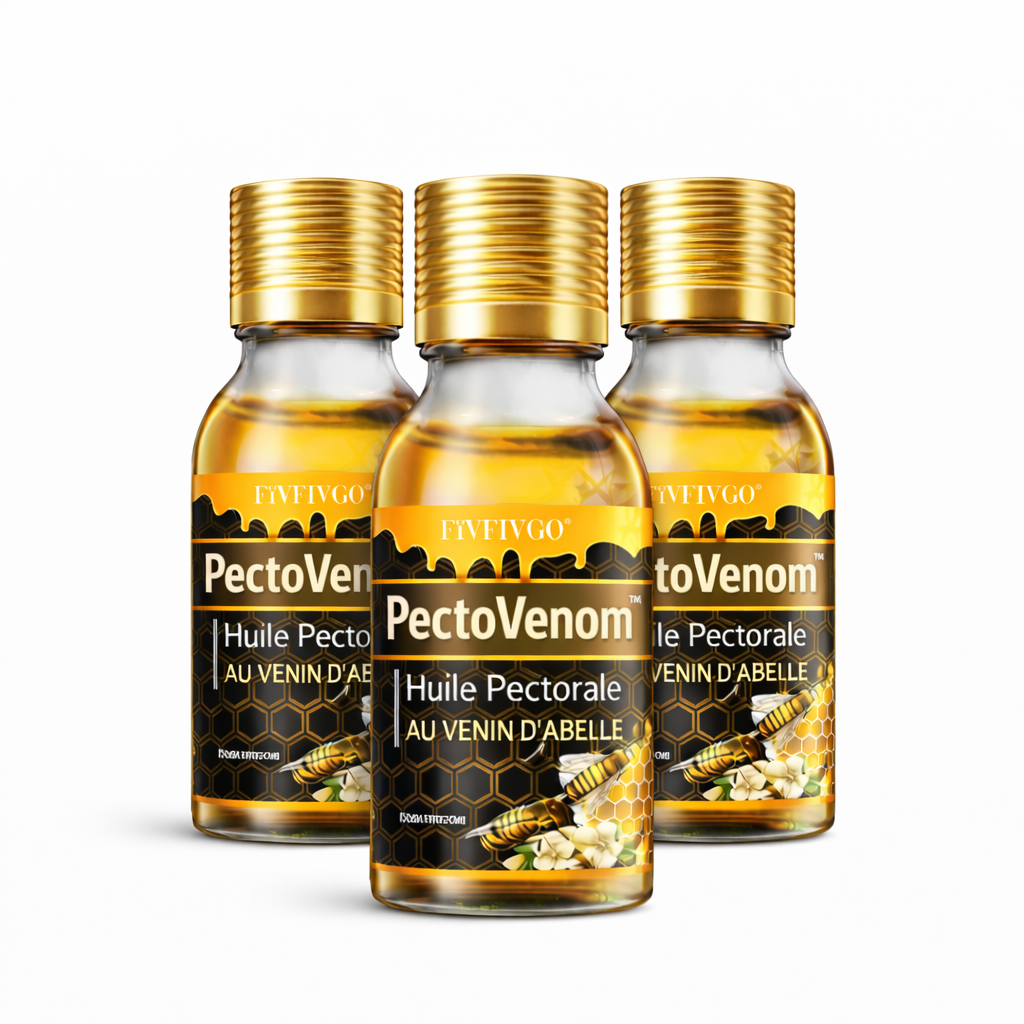 PectoVenom™ Huile Pectorale au Venin d’Abeille | Faites fondre la gynécomastie en 2 minutes chrono !