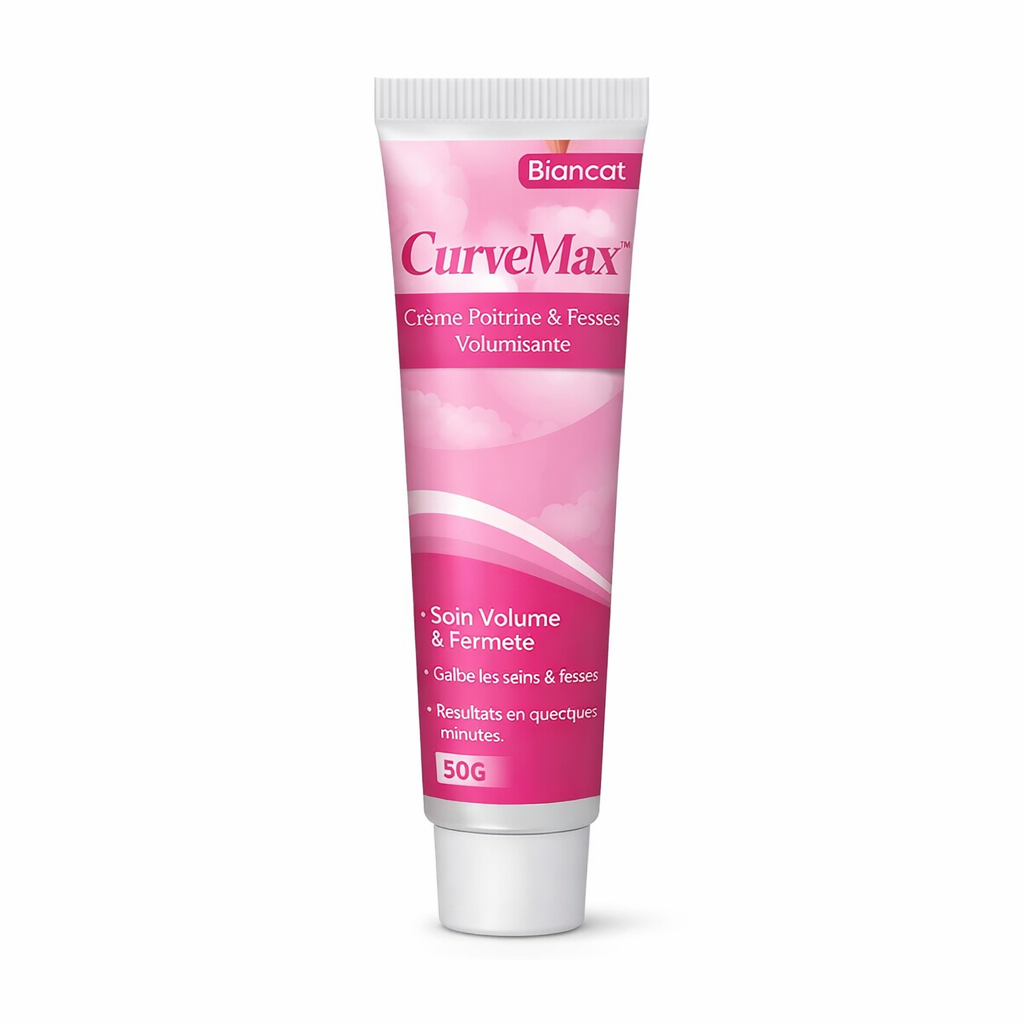 CurveMax™ Crème Poitrine & Fesses Volumisante | Augmente visiblement vos formes en quelques minutes chrono !