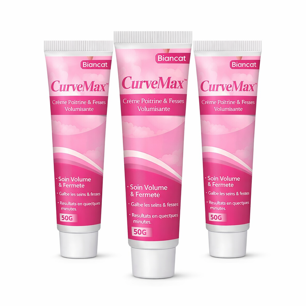 CurveMax™ Crème Poitrine & Fesses Volumisante | Augmente visiblement vos formes en quelques minutes chrono !