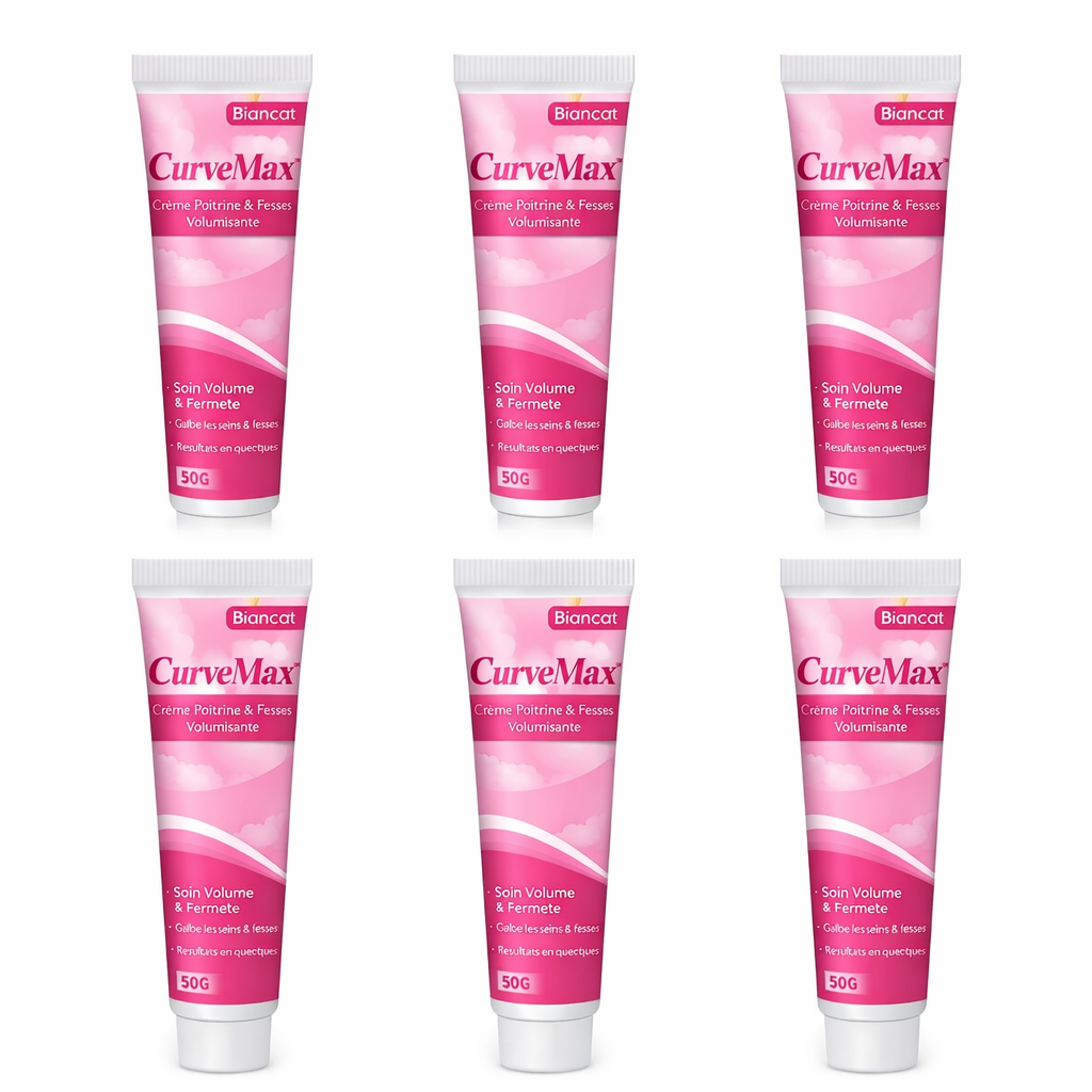 CurveMax™ Crème Poitrine & Fesses Volumisante | Augmente visiblement vos formes en quelques minutes chrono !