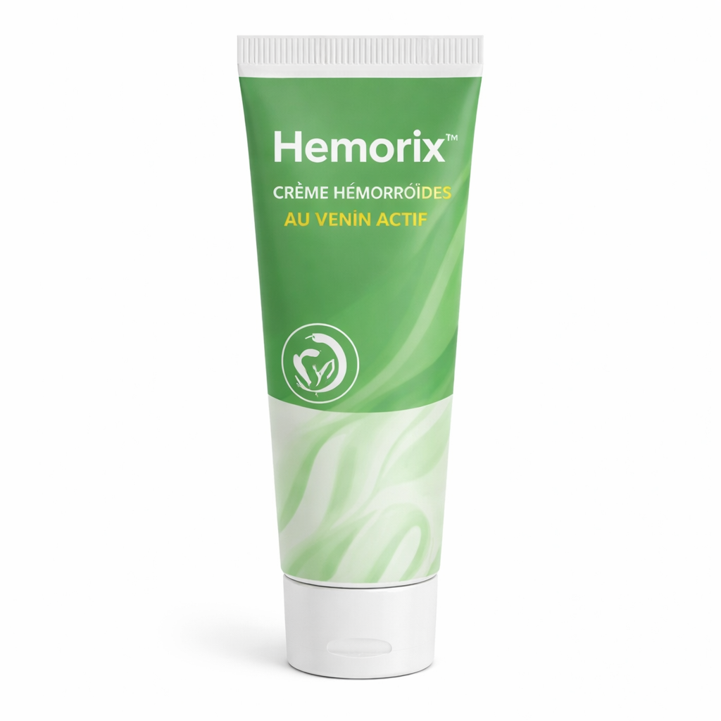 Hemorix™ Crème Hémorroïdes au Venin Actif | Éliminez la douleur et le gonflement dès la première application !