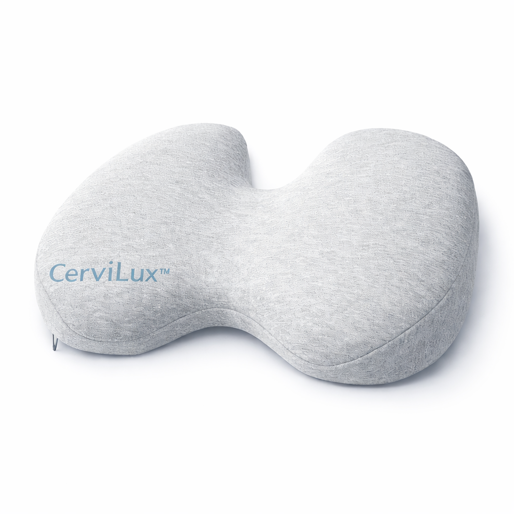 CerviLux™ Oreiller Cervical Orthopédique | Éliminez vos douleurs cervicales dès la première nuit !