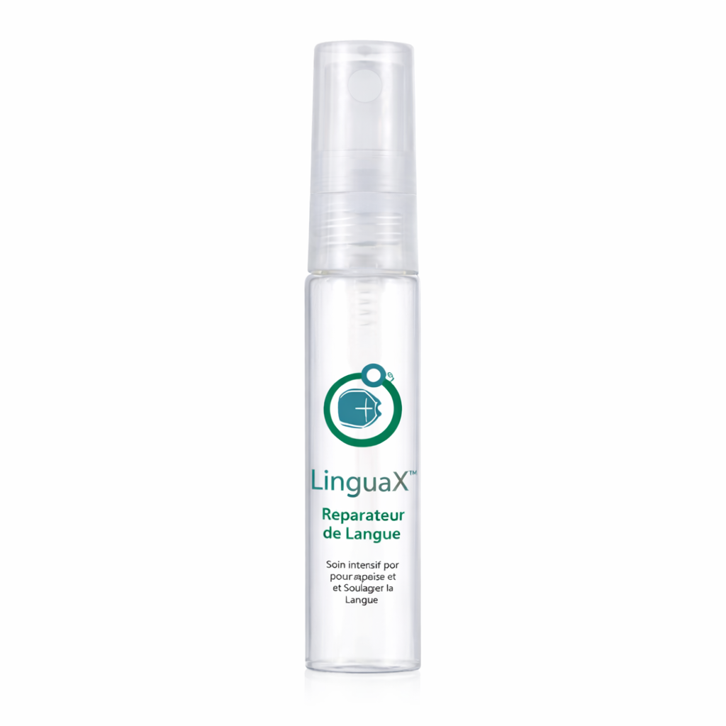 LinguaX™ Spray Réparateur de Langue | Éliminez douleurs et fissures en 3 minutes !