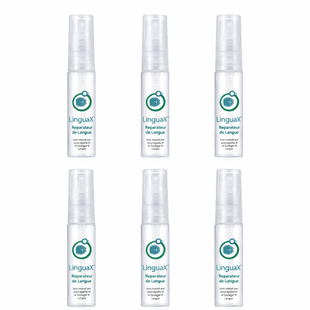 LinguaX™ Spray Réparateur de Langue | Éliminez douleurs et fissures en 3 minutes !