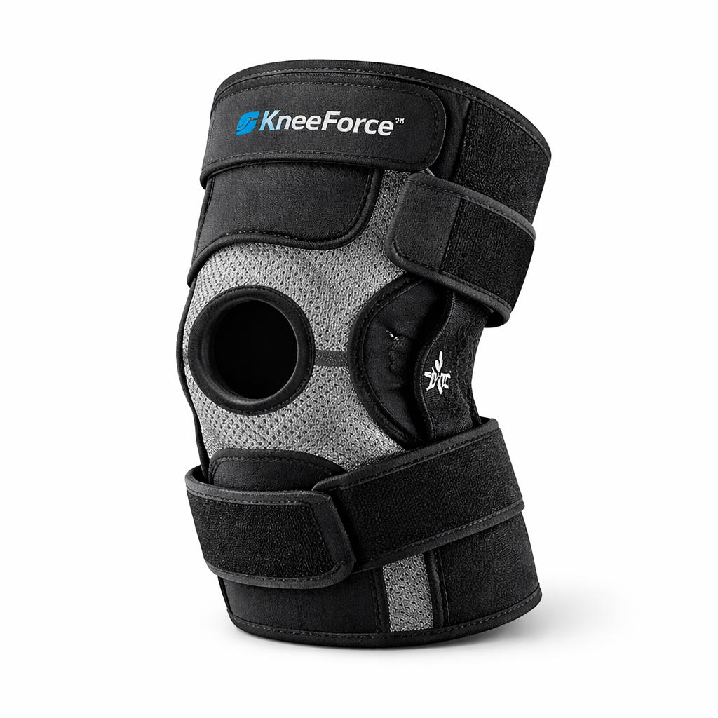 KneeForce™ Genouillère Sport Ajustable | Éliminez la douleur au genou en 60 secondes !
