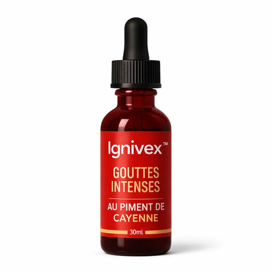 Ignivex™ Gouttes Intenses au Piment de Cayenne | Retrouvez une érection en 3 minutes chrono !